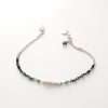 Bracelet argent 925 pierres naturelles bleu bijou artisanal art déco