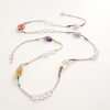 Collier 90 cm argent 925 pierres naturelles bijou artisanal